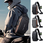Anti-Theft Waterproof Sling Bag with USB Charging Port | Stylish Crossbody Travel Backpack