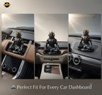 Adiyogi Shiva Idol (5 Inch) – Matte Black Spiritual Car Dashboard & Home Decor