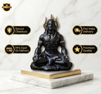 Adiyogi Shiva Idol (5 Inch) – Matte Black Spiritual Car Dashboard & Home Decor