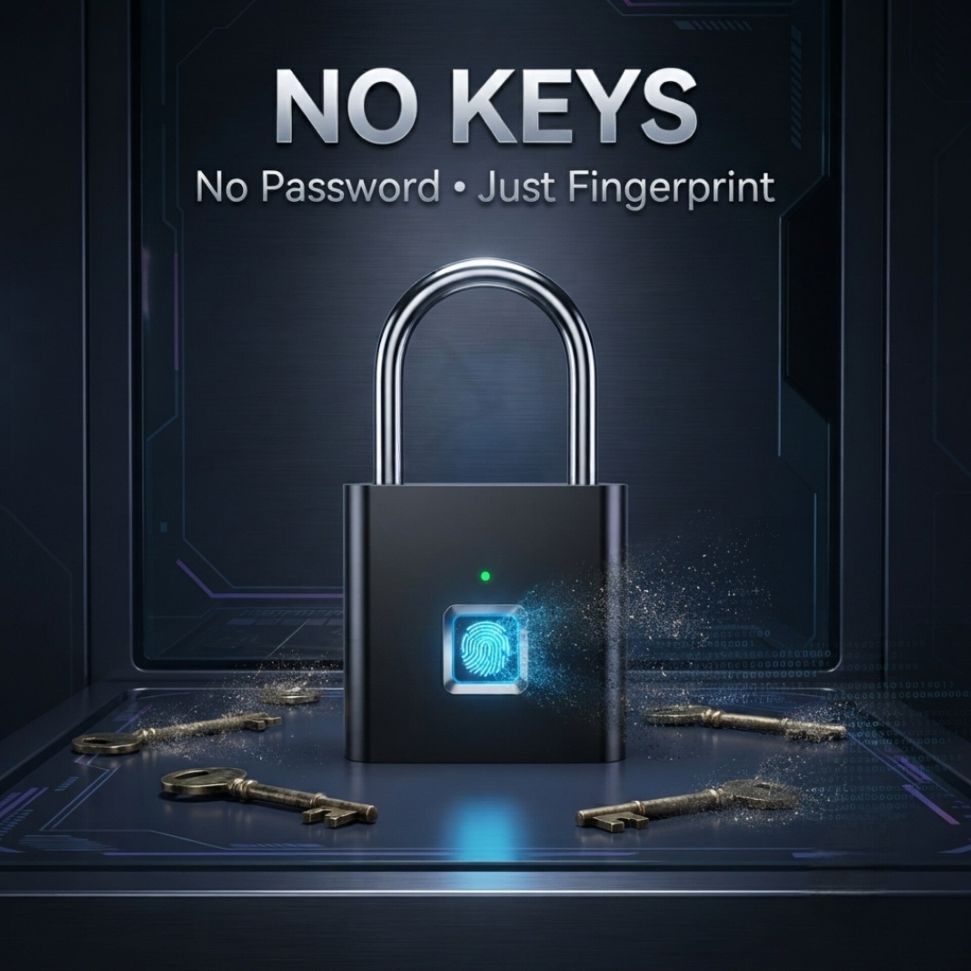 Smart Fingerprint Padlock for Secure Travel