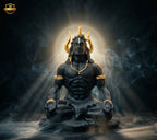 Adiyogi Shiva Idol (5 Inch) – Matte Black Spiritual Car Dashboard & Home Decor