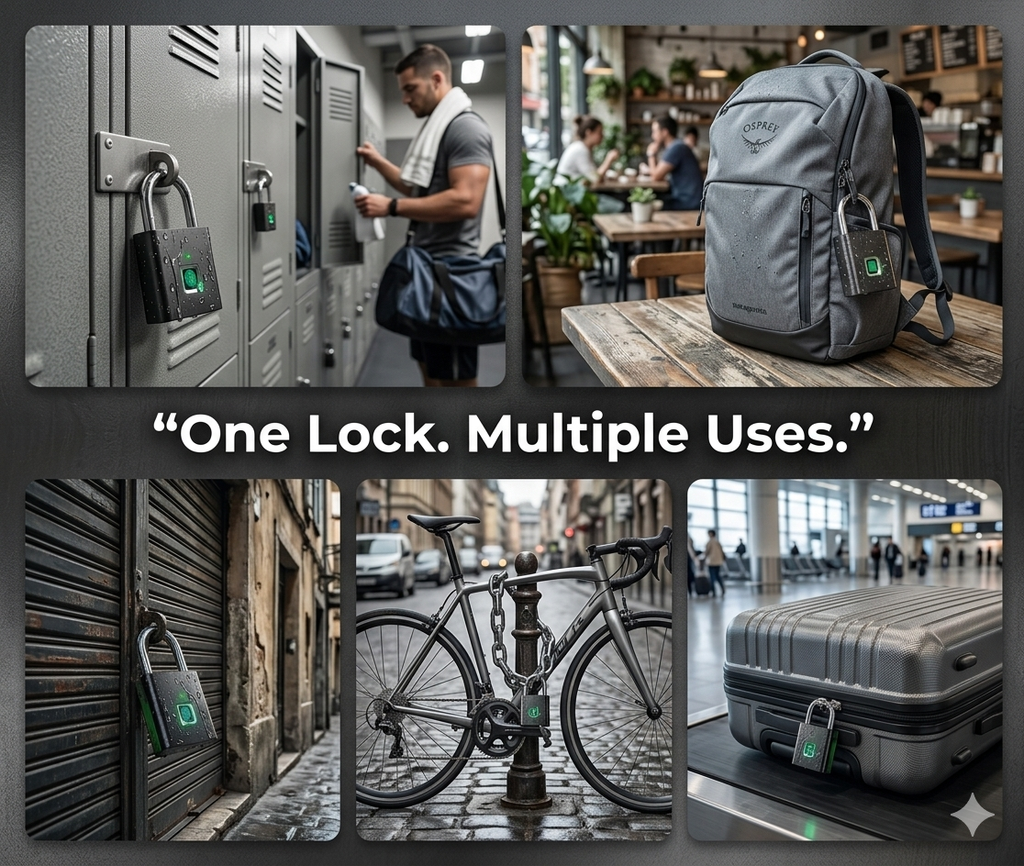 Smart Fingerprint Padlock for Secure Travel
